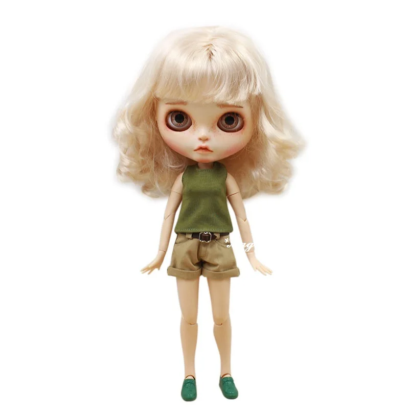 [MG561] ; Blythe Кукла azone; одежда# джинсовое пальто, брюки, топ, блузка и обувь; комплект для Blythe doll; наряды для розничной продажи