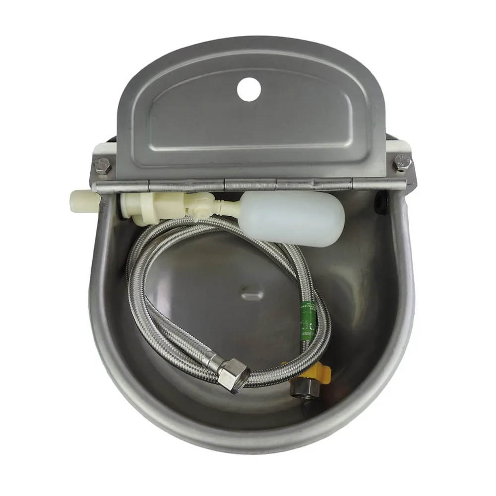 Stainless Steel Cow Cattle Water Bowl Cattle Supply Drinking Bowl Float Ball Feeder Automatic With Pipe Outlet Livestock Tool Stainless Steel Cow Cattle Water Bowl Cattle Supply Drinking Bowl Float Ball Feeder Automatic With Pipe Outlet Livestock Tool