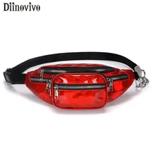 DIINOVIVO, лазерная Женская поясная сумка, поясная сумка для путешествий, модная сумка через плечо на груди, повседневная женская сумка на молнии,, женская сумка, WHDV1083