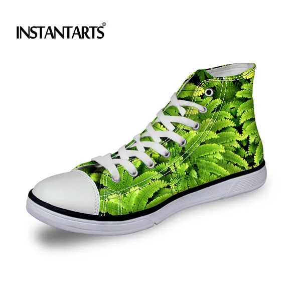 INSTANTARTS/Мужская Вулканизированная обувь; брендовая весенне-летняя ударопрочная Повседневная парусиновая обувь; крутые мужские кроссовки на плоской подошве с зеленым животным - Цвет: C0023AK