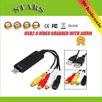 Tarjeta de video USB 2,0 captura de adaptador de chipset STK1160 para TV VHS DVD al convertidor usb Windows 2000/XP/7