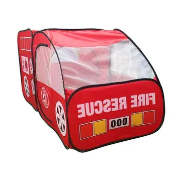 

Kids Indoor Outdoor Tent Garden Game House Gift - Fire Truck