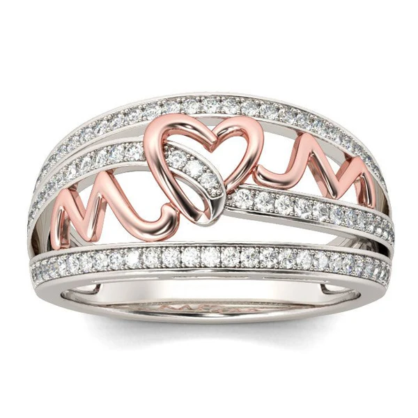 New Arrival 100 Sterling Silver Rings for Women Classic Mother's Day