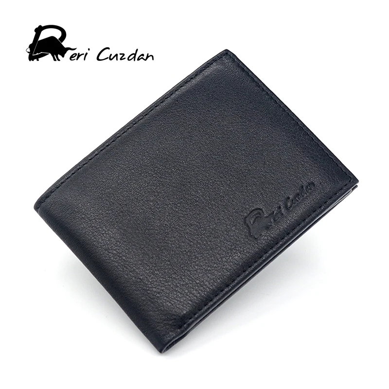 

DERI CUZDAN RFID Wallet New Arrival 2017 High Quality Cowhide Top Layer Rfid Blocking Slim Leather Wallet Anti Rfid Card Holder