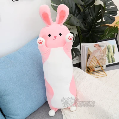plush toy lovely heart pig hug me piggy stuffed doll long body pillow cushion