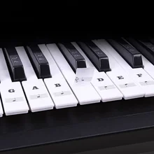 Наклейки для пианино для ключей прозрачные съемные наклейки для детей и начинающих фортепиано клавиатура полный набор для 49/61/88 клавиатуры