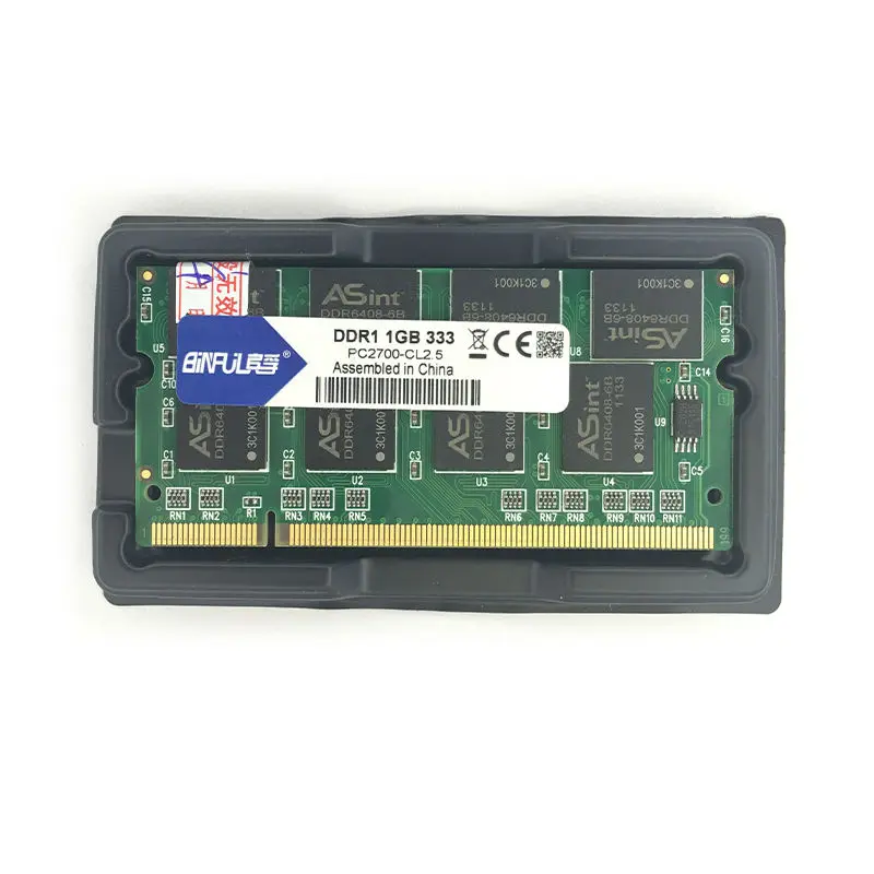 Binful ddr 1GB PC-2700 DDR 333mhz MEMORY ram Laptop SDRAM Notebook Binful ddr 1GB PC-2700 DDR 333mhz MEMORY ram Laptop SDRAM Notebook