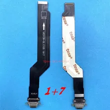 100% Original USB Charging dock Port Flex Cable For Oneplus 7 Pro 1+7 1+7pro USB Plug Charger mainboard ribbon Replacement parts