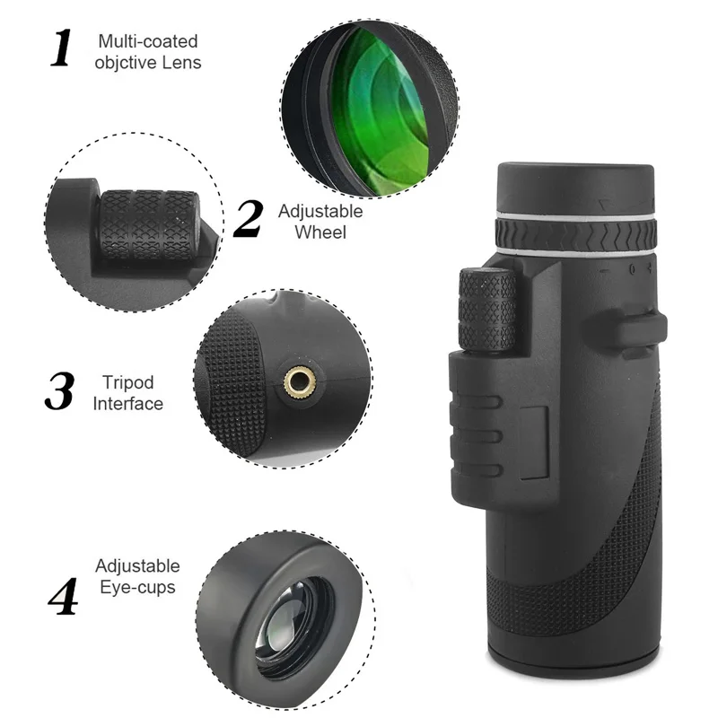 TOKOHANSUN العالمي 40X تلسكوب زووم بصري الهاتف المحمول عدسة ل فون سامسونج XIAOMI الهواتف الذكية كليب تلفون كاميرا عدسة