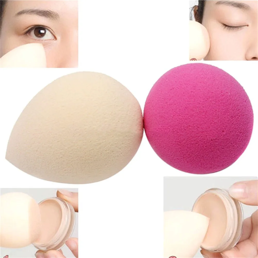 

2pcs Waterdrop Makeup Sponge Foundation Powder Cosmetic Sponge Cosmetic Tone Latex-free Sponge Makeup Tool DfDf