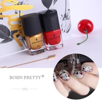 BORN PRETTY 1 бутылка лак для ногтей штамповка лак красочный дизайн ногтей пластина печать Лак 25 цветов в наличии