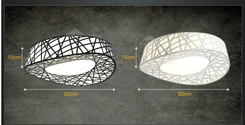 Современная потолочная лампа для гостиной Птичье гнездо железное креативное светодиодное потолочное освещение для спальни столовой