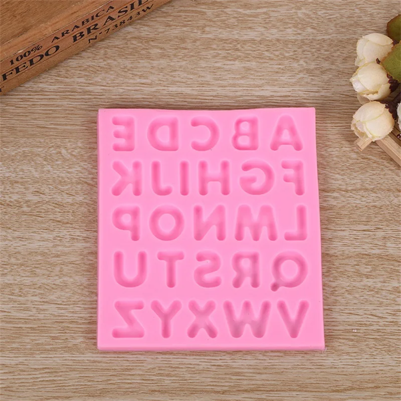 

New Arrival 3D Capital Uppercase 26 Letters Silicone Mold Chocolate Mould Fondant Sugarcraft Cake Decorating Gumpaste Tools