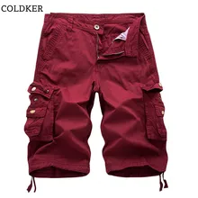 COLDKER summer casual male's short Streetwear for men cargo shorts man modis shorts solid plue size clothing