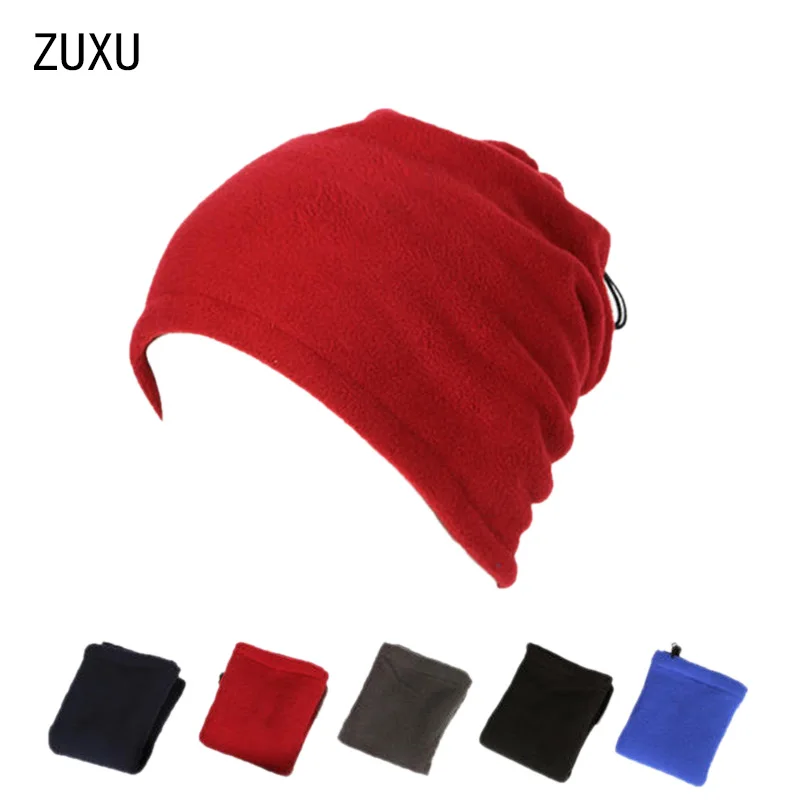 

New 2016 Multifunctional 3 In 1 Scarf Unisex Men Women Thermal Warm Fleece Snood Scarf Neck Warmer Beanie Ski Balaclava Hat