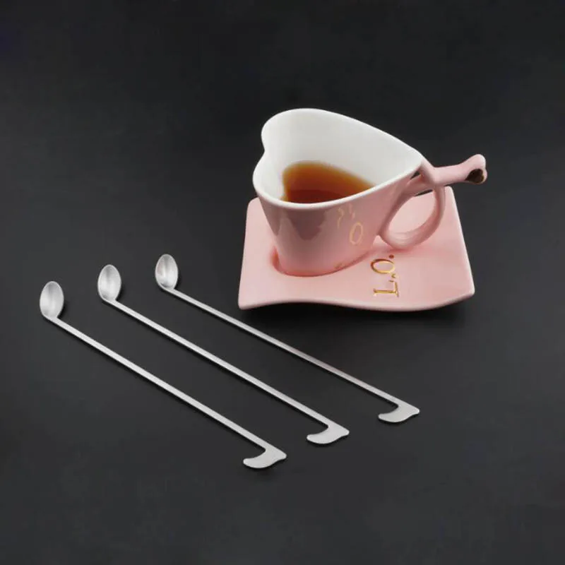 Музыкальная кофейная ложка из нержавеющей стали, креативная чайная ложка для мороженого, Коктейльные чайные ложки, питьевые смешанные ложки, кухонные принадлежности