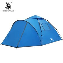 outdoor camping Tents beach  speed open pop up tent family Large throw outdoor automatic tents waterproof hiking  3-4 persons