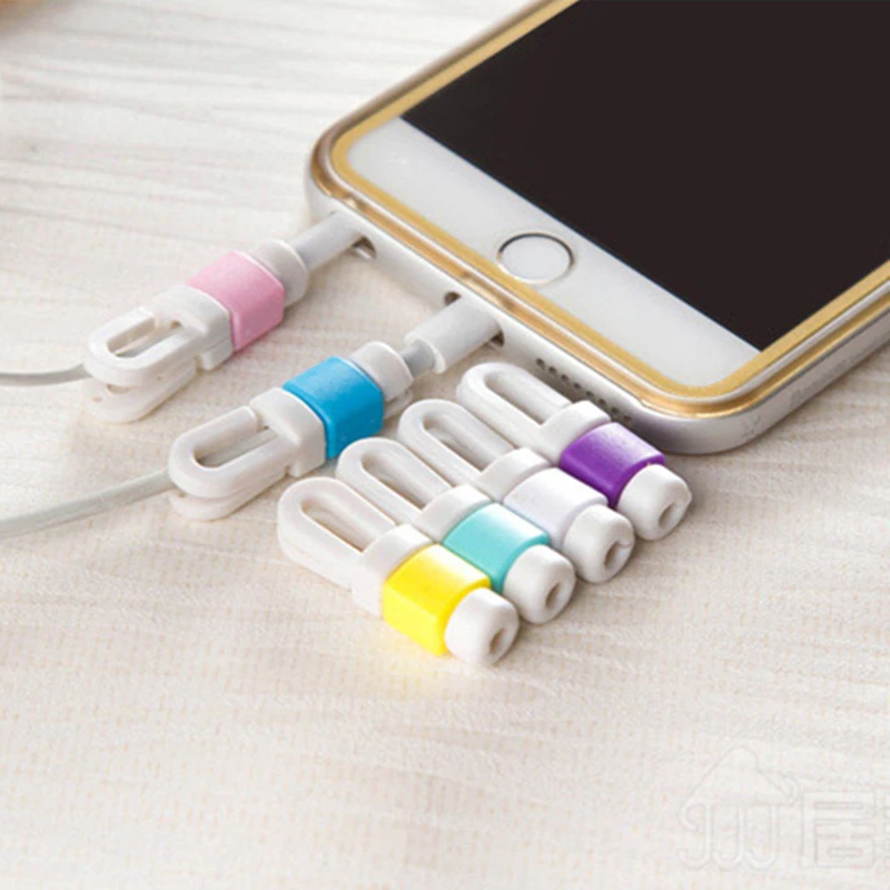 10pcs/lot USB Cable Data Line Earphone Line Protector Cover Saver Liberator For iPhone Links