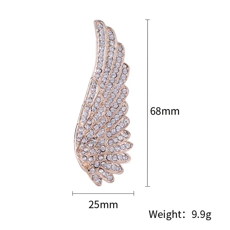 Мода Высокое качество Стразы Брошь Нежный ангел брошь Крылья Ангел Металл красивая современная одежда аксессуары брошь
