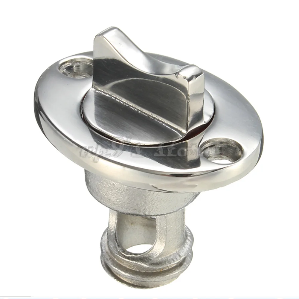 2pcs 1" Marine Boat Oval Garboard Drain Plug Fits Hole Screw Thread 316