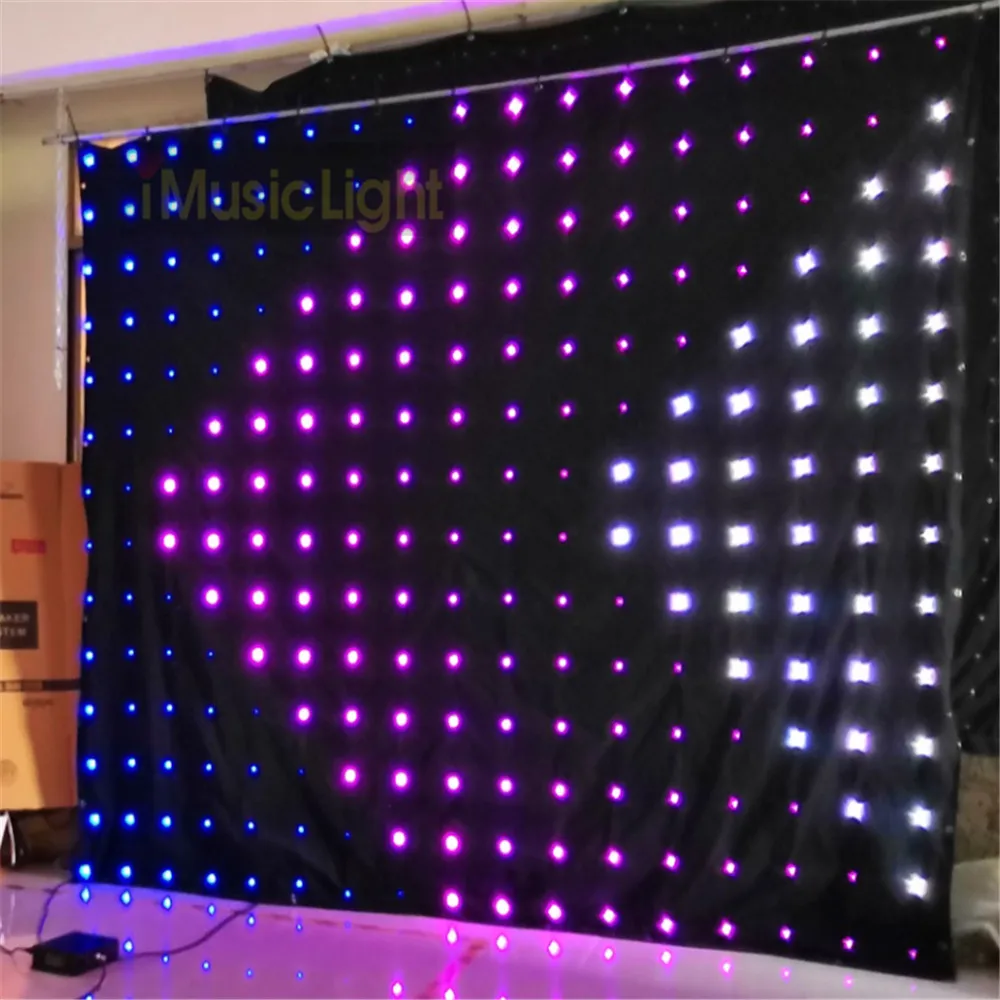 

P18 Stage LED Video Curtain Screen DJ Backdrop DMX Controller Backdrop 2.5mX3m