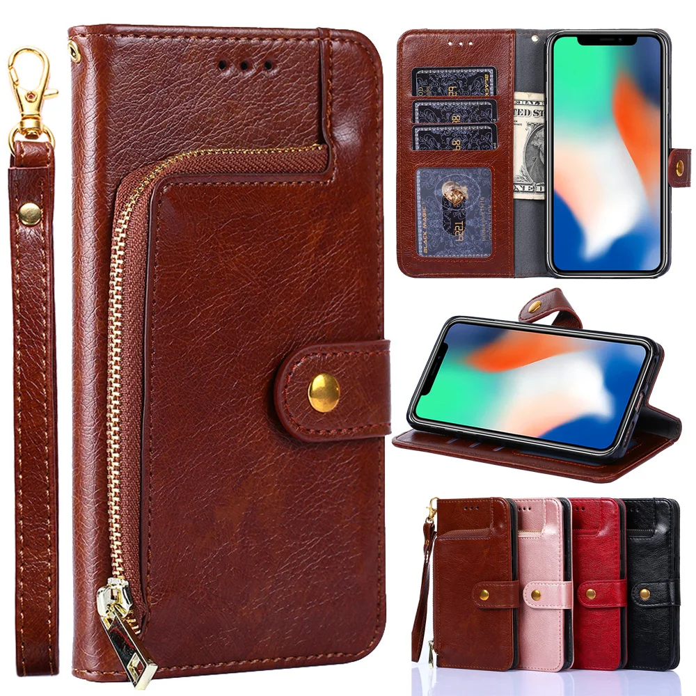 

for Huawei Honor V10 Leather Case Cover View 10 Silicone Back cover Zipper Wallet Shockproof Case Coque Honor V10 Case