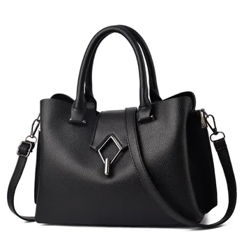

2020 New PU Leather Women Handbags Paragraph Tide Ladies Female Bag Big Bag Simple Shoulder Bag Crossbody Handbag Messenger Tote
