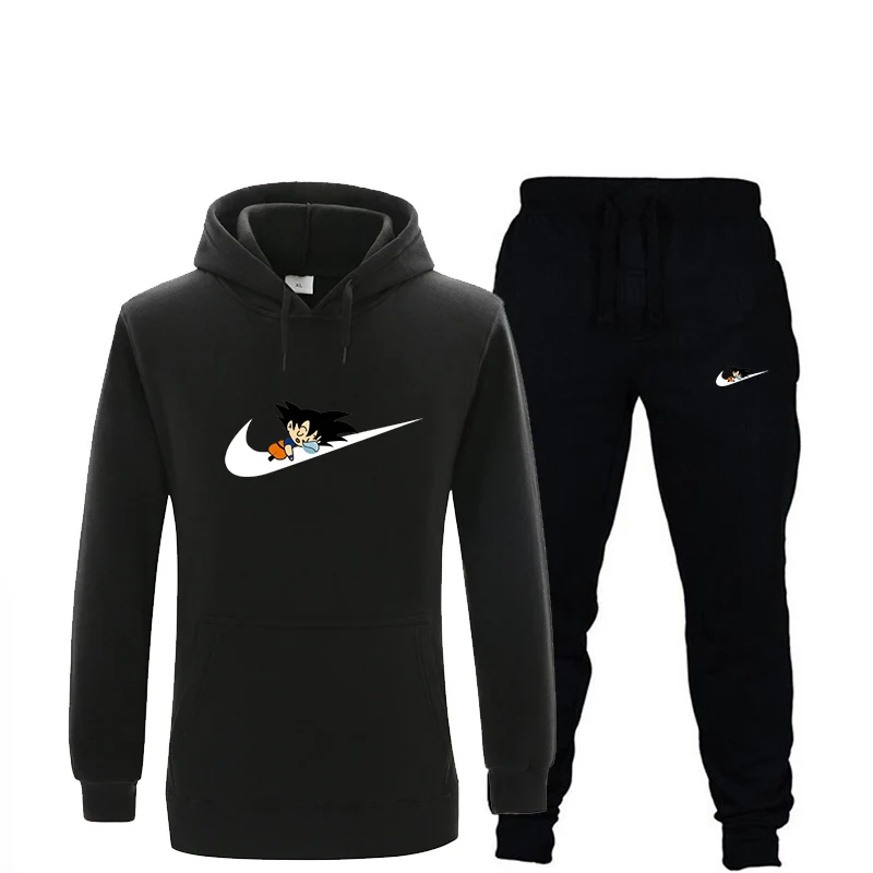 New 2018 Hot buy tracksuit men hoodies+pants chandal hombre tracksuit winter Fleece thermal underwear Men's/women's Hoodies suit