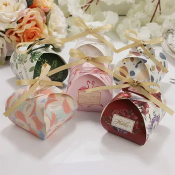 

10pcs Multicolor Wedding Favor Box And Bags Sweet Gift Candy Boxes For Wedding Baby Shower Birthday Guests Favors Party Supplies