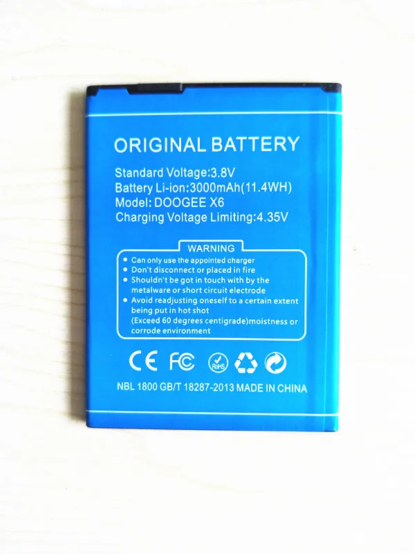 

AZK New DOOGEE X6 3000mAh Battery For Doogee X6 Pro cell phone battery
