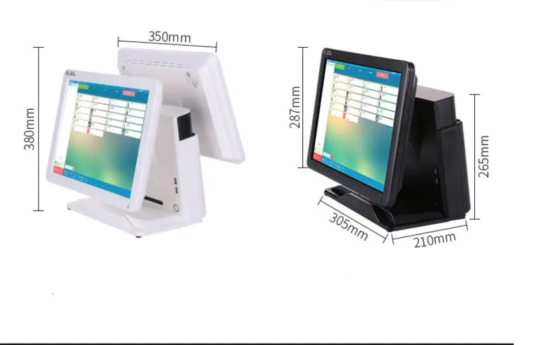 15 inch All in one Touch POS with Label Printing Scales Barcode scanner and