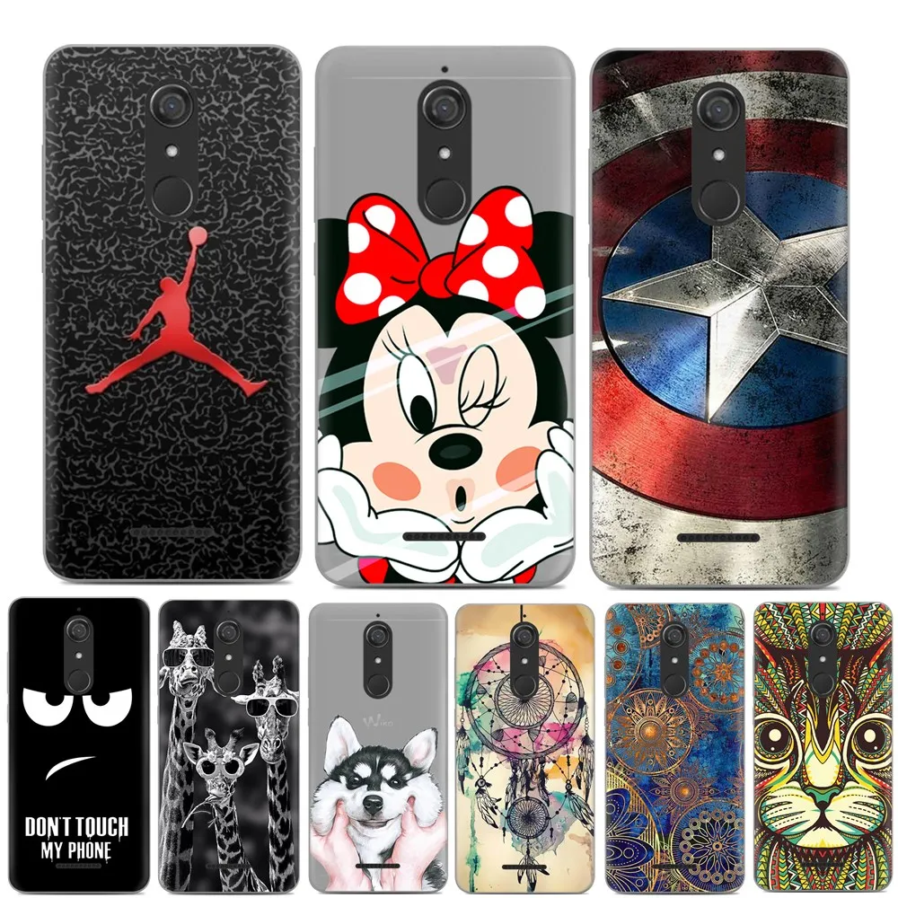 

For Coque Wiko View Case 5.7inch Luxury Cartoon TPU Case For fundas Wiko view Soft Silicone Phone Protective Back Cover Skin