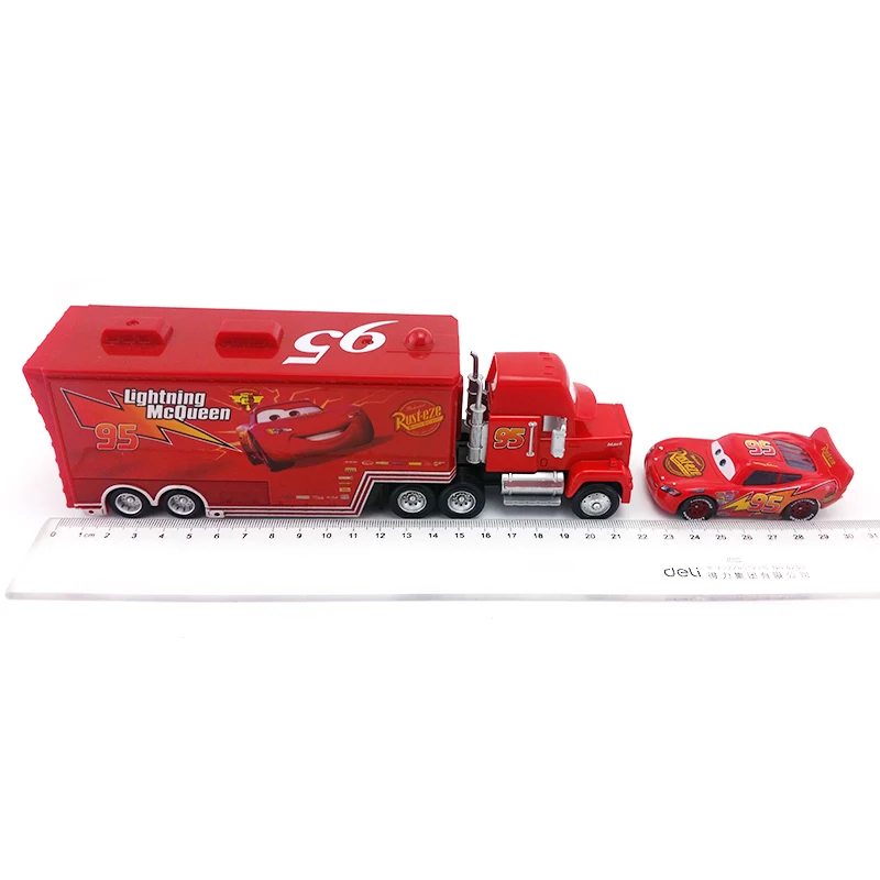 Disney Pixar тачки № 95 Mack гонщик грузовик и радиатор Весна McQueen 1:55 литье под давлением