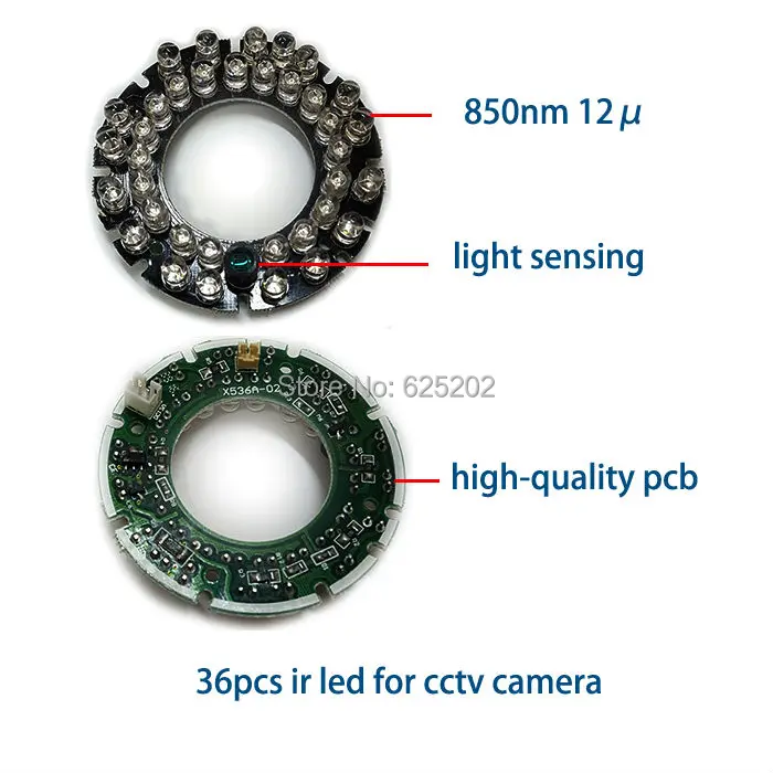 Прямая с фабрики 36 шт. ИК светодиодный щит для сборки камеры видеонаблюдения с помощью