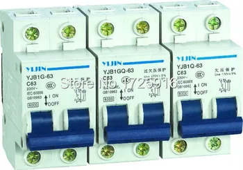 

minimum circuit breaker MCB 1P+N for house using electric circuit breaker under-voltage and overvoltage protection