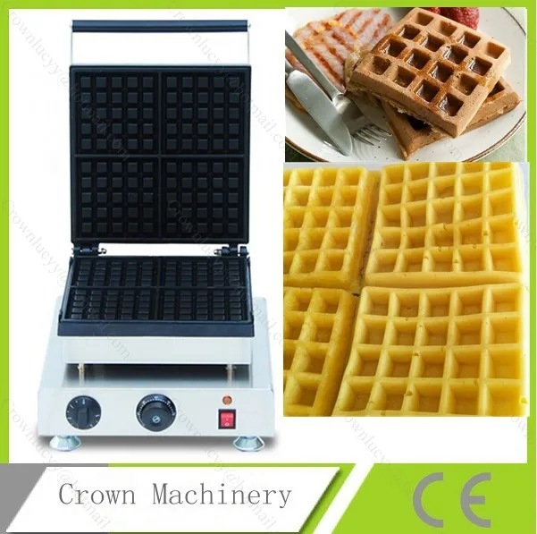 En contra Relajante para Waffle maker comercial, máquina para hacer waffles con forma cuadrada,  placa personalizada, de gran tamaño - AliExpress Electrodomésticos