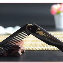 Расческа Парикмахерская ручная Натуральная Мода Черный рожок buffalo простой складной отель Одноразовая расческа инструменты для личного ухода