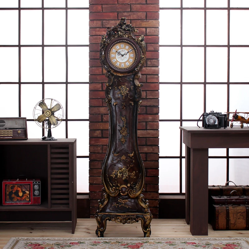 Modern Continental Grandfather Clock Bell Mute Fashion Decorative Living Room Floor Clock Antique Clock Standing Clock Clock Picture Clock Biometricclock 16 Aliexpress