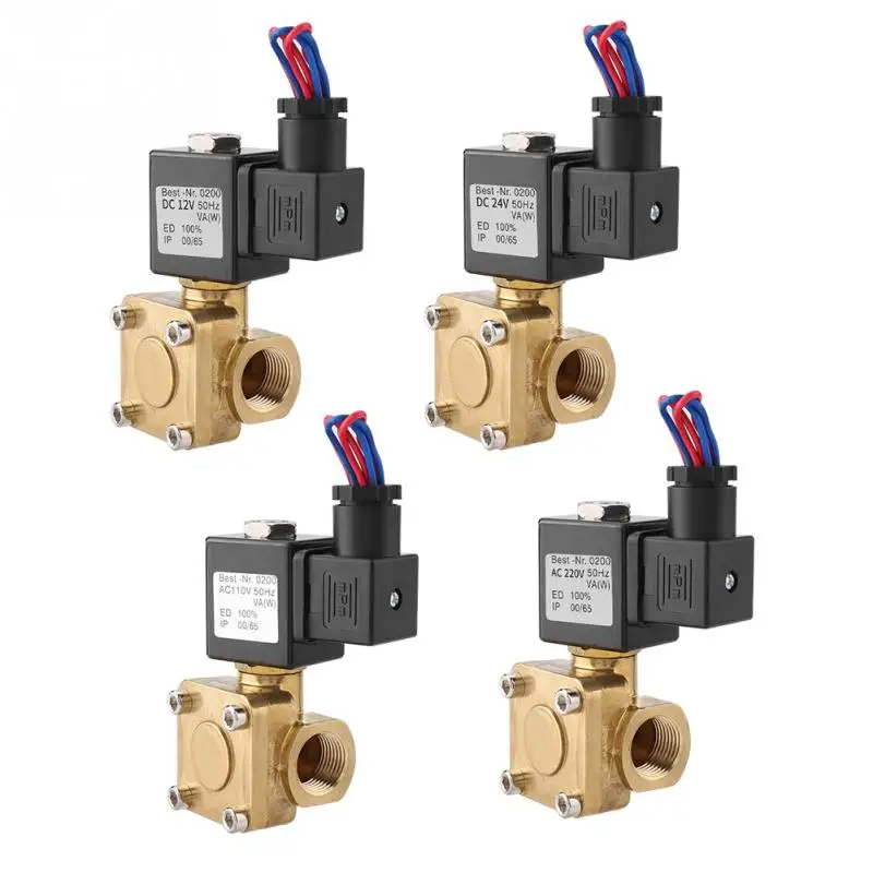 G1/2 электромагнитный клапан N/C нормально латунный Электрический электромагнитный клапан valvula 2 Way мембрана Соленоидный клапан гелиевый газовый наконечник