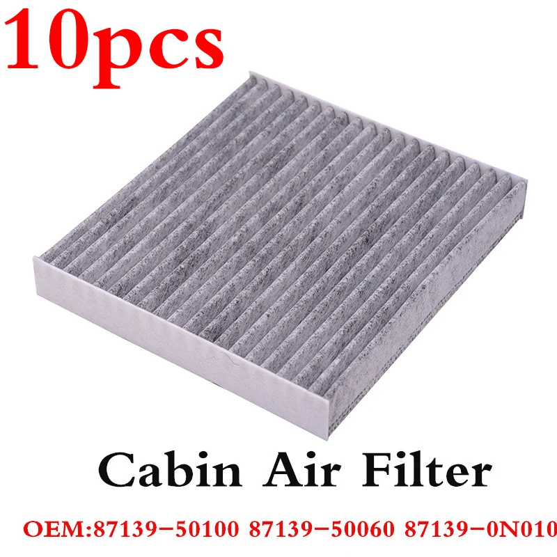 Capqx 10 шт. углеродного волокна воздушный фильтр 87139-50100 8713950060 для 4runner Camry, corolla, Highlander Prius