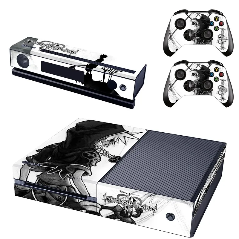 Kingdom Hearts кожи Стикеры наклейка для Xbox One консоли и Kinect и 2 контроллеров для Xbox One кожи Стикеры винил