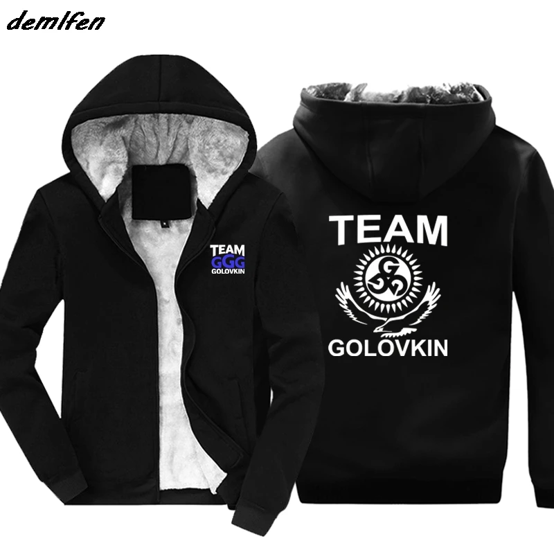 

GGG Gennady Golovkin Team Boxinger hoodies Cool Casual zipper Keep warm Sweatshirt Fashion Print Jacket hoody For Men Harajuku