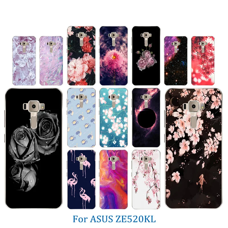 Мягкий силиконовый чехол для Asus ZenFone 3 ZE520KL крышка с рисунком льда KL/ZE 520 KL