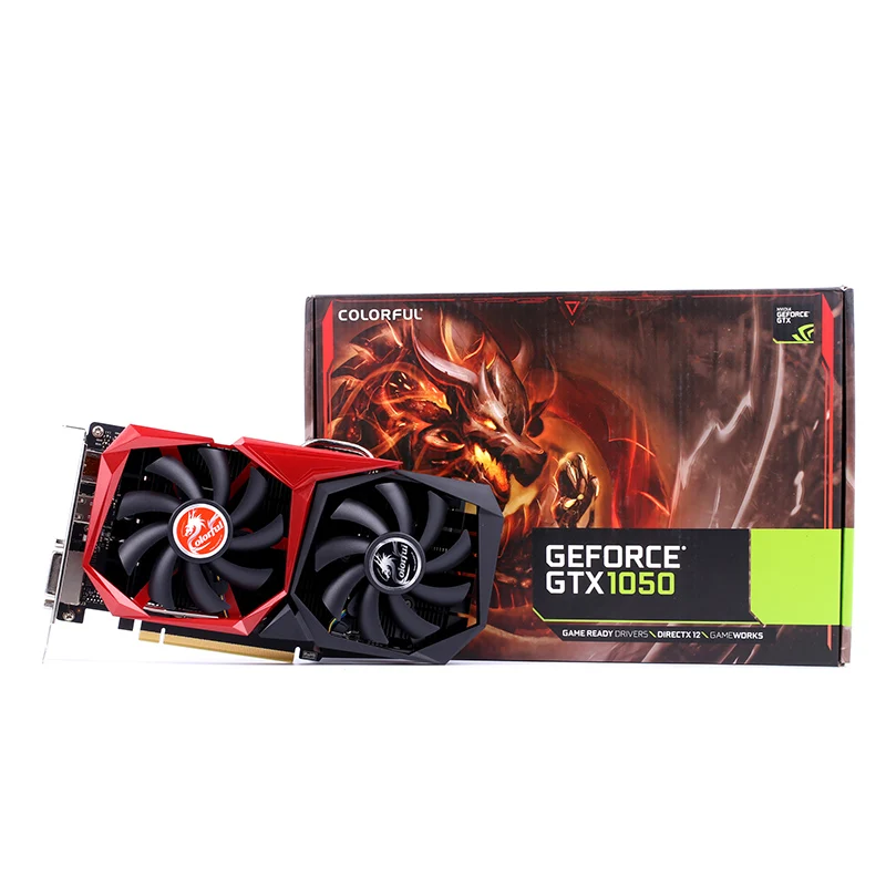 Яркая супер компактная игровая видеокарта GTX1050 NB 3g GDDR5 VR Ready 1468/1607 МГц GDDR5 96bit с портом HDMI DP DVI-D