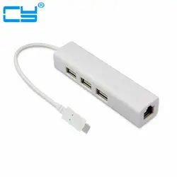 USB 3.1 Тип c USB-C несколько 3 Порты концентратор с сетью Ethernet LAN адаптер для Mac Book и chromebook