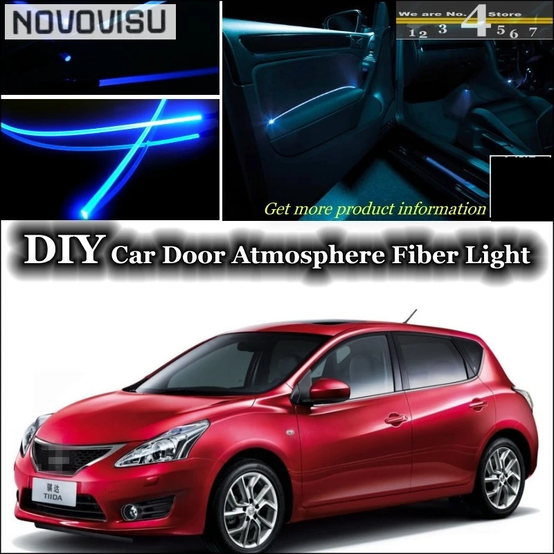 NOVOVISU для Nissan Tiida Versa C11 C12 Dodge Trazo внутренняя настройка окружасветильник атмосфера