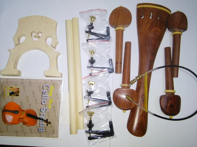 Ponte Per Violoncello 3/4 In Legno D'Acero - Confenzione Da 2 Pezzi, Ricambio Per Strumenti - Foto 13