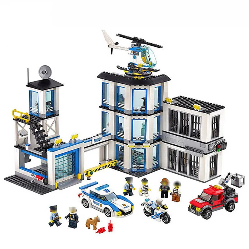 

New 02020 965Pcs City Series Compatible With Legoing 60141 Police Station Set Building Blocks Bricks Toys for Children Gifts