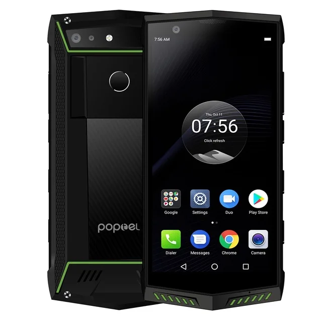 POPTEL P60 Face ID IP68 водонепроницаемый мобильный телефон 5," Android 8,1 MTK6763 6 ГБ+ 128 Гб 5000 мАч Беспроводная зарядка NFC 4G LTE смартфон