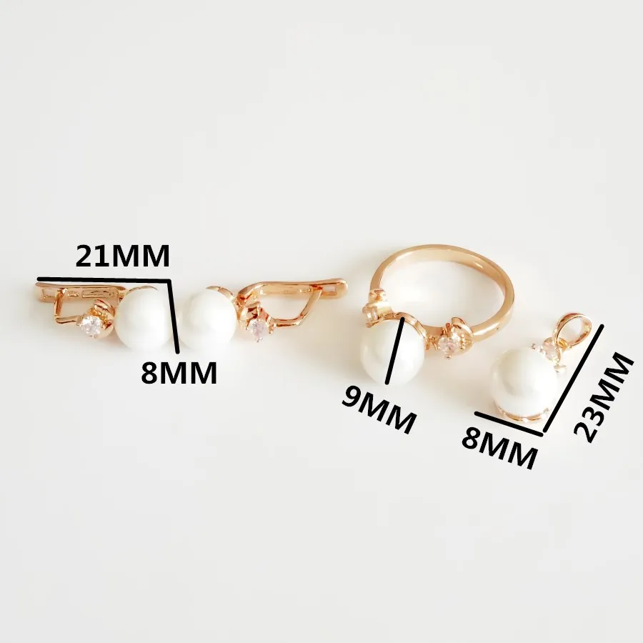 Комплект ювелирных изделий из колье серёг кольца и ожерелья|fashion jewelry set|jewelry